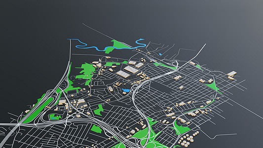 3D 未来派城市建筑全景市中心公寓小说天空建筑学摩天大楼外星人商业办公楼图片