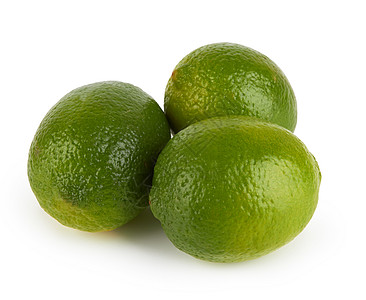 孤立的利梅水果柠檬热带白色食物绿色图片