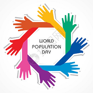 世界人口日问候语7 月 11 日社区性别团体海报家庭地理世界国家人群横幅图片