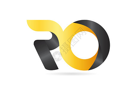 或连接的 RO R O 黄色黑色字母符号标识 com图片