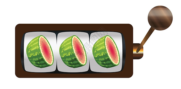 水果机 3 Melons或坎塔罗普艺术酒吧优胜者武装甜瓜艺术品机器土匪失败者图片