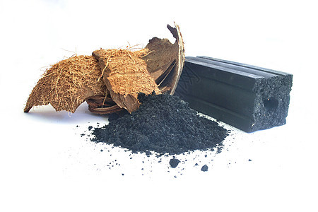 木炭木炭煤渣烧伤蒸汽燃料煤炭植物生产椰子产品替代品图片