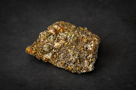 Cat 金金黄宝石 其中含有金矿的碎块图片