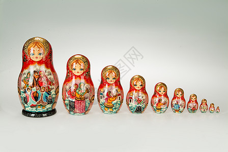 俄罗斯传统玩偶组织装饰品绘画星星国家女性头饰数字艺术品文化工艺图片