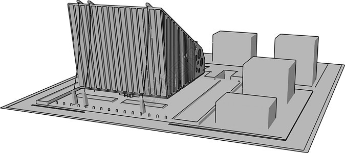 建筑物屋顶模型 插图 白柱上的矢量公寓住宅窗户街道销售建筑学商业白色财产城市图片