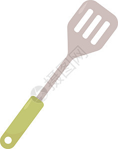 白色背景上的绿色艺术动物厨师石膏农业餐厅徽章维修平底锅工具图片