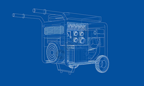 概述便携式汽油发电机 vecto活力力量备份绘画引擎乐器柴油机情况气体工具图片