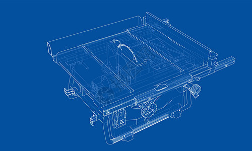 木工 vecto 轮廓台锯金属台锯硬件木头墨水绘画木制品生产刀刃服务图片