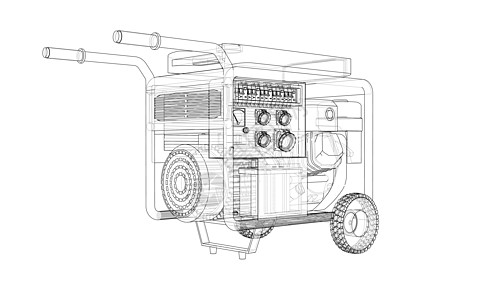 概述便携式汽油发电机 vecto燃料气体插图发动机乐器电气车站技术引擎力量图片