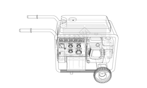 概述便携式汽油发电机 vecto力量电气引擎乐器绘画活力建造燃料电压柴油机图片