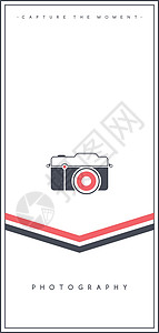 摄影相机主题传单小册子海报模板 vecto技术单反镜片反光镜视频背景图片