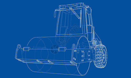 建筑机械 沥青压实机 vecto维修推土机工程蒸汽插图活动工作技术卡车车轮图片