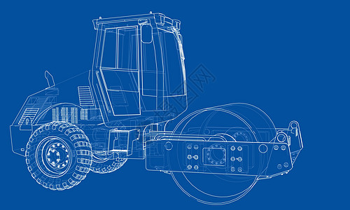 建筑机械 沥青压实机 vecto推土机柏油工程蓝图工作活动车轮施工商业建造图片