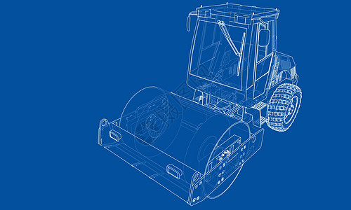 建筑机械 沥青压实机 vecto压力车辆技术草图蓝图车轮机器运输活动推土机图片