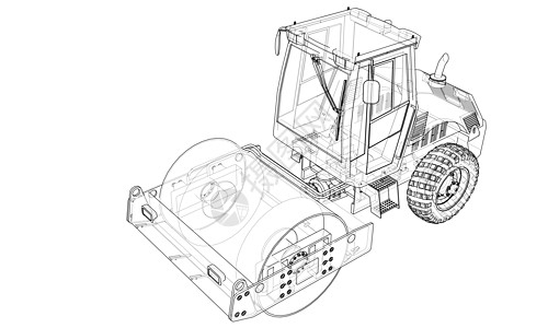 建筑机械 沥青压实机 vecto工程路面蒸汽运输机器施工压实机工作建造柏油图片