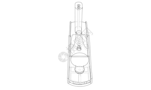 接缝的概念 韦克托手工工作草图工艺插图服务木工人构造墨水绘画图片