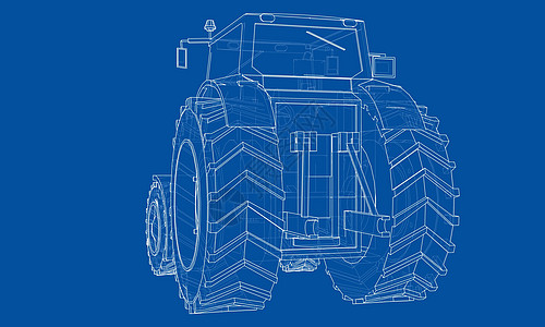 农用拖拉机概念 韦克托园艺家车辆车轮草图小麦收割机机器技术农场收获图片