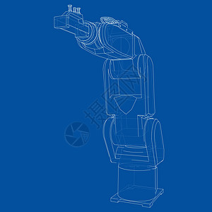 工业机器人机械手 韦克托电子人动力学手臂创新力学控制商业生产电子产品自动化图片
