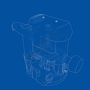 轮廓铣床 韦克托工作建造技术作坊钻孔机器乐器木工工程草图图片