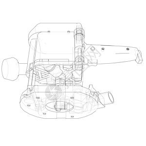 轮廓铣床 韦克托工艺墨水刀具木匠车床工作工程插图机器木工图片