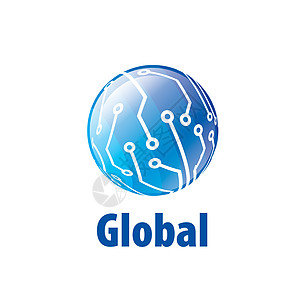 矢量标志 glob地球插图轨道行星电脑网络社会圆圈圆形全球图片
