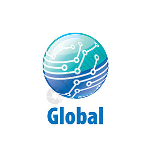 矢量标志 glob轨道信号技术标签世界网络全球社会商业圆圈图片