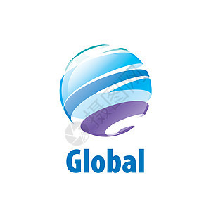 矢量标志 glob蓝色旅行网络公司全球创造力世界技术行星社会图片