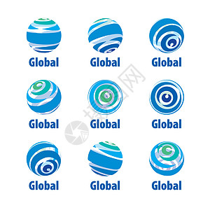 矢量图标 glob轨道行星圆形互联网白色全球丝带插图蓝色社会图片