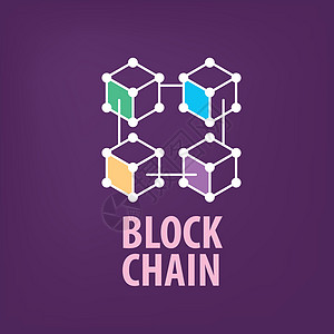 矢量标志 blockchai安全技术网络盒子矿工贸易货币密码芯片数据库图片