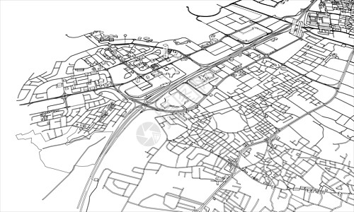 概述城市概念 线框样式白色建筑学房子插图草图建筑艺术景观地平线市中心图片