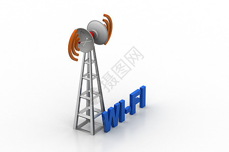 带 wifi 连接的信号塔互联网技术细胞卫星数据公告发射机网络播送高科技图片