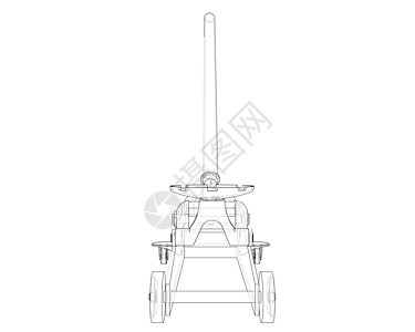 大纲地板千斤顶 韦克托墨水运输液压配件机械绘画车辆草图3d工业图片