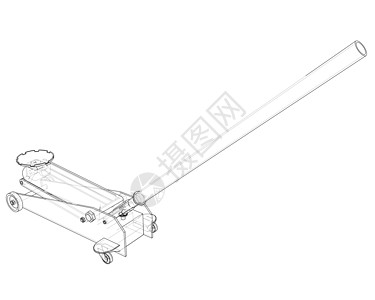 大纲地板千斤顶 韦克托杠杆维修3d草图升降机工业绘画机械地面工具图片