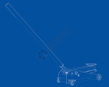 大纲地板千斤顶 韦克托安全插图草图杠杆车库3d绘画升降机运输服务图片