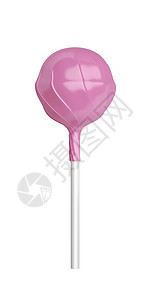 白色背景的棒棒糖圆形食物味道挫败包装硬糖粉色水果糖果甜点图片