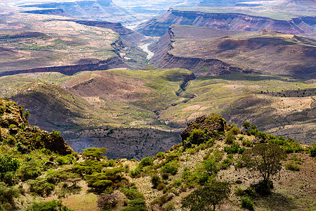 埃塞俄比亚峡谷山区地貌 埃塞俄比亚村庄地区荒野岩石远足风景气候猿猴冒险地球图片
