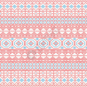 俄罗斯无缝的红蓝色图案 以刺绣形式出现背景图片
