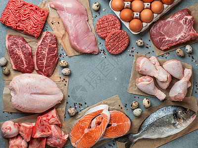 食食食食物 零碳碳概念 顶级观点食肉肉汤低碳水牛扒鱼片猪肉烹饪食物家禽海鲜图片