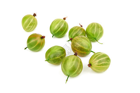 白色的鹅莓水果食物绿色醋栗图片