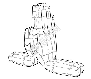 人的手在瑜伽合十礼手势图片