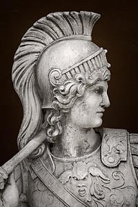 古英雄的肖像历史性考古学英勇艺术品男人男性雕塑古董上帝头盔图片