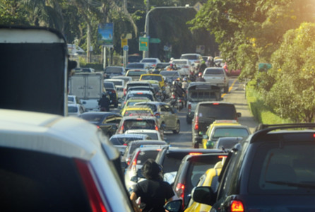 Bangkok公路交通阻塞模糊生活旅行街道太阳运输速度场景车道城市运动图片