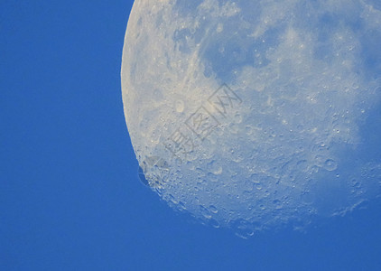 日间月亮的阶段月光月食宇宙时间蓝色蓝天表面星星月相白色图片