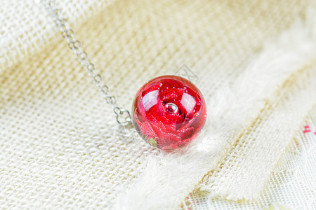 干玫瑰水晶透明树脂吊坠项链吊坠机智手工珠宝宏观艺术标本馆花瓣植物学魔法材料花朵图片