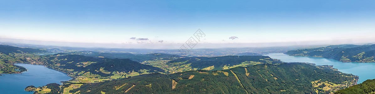 来自奥地利Schafberg山的视图风景首脑高山天线山顶旅行绿色全景假期旅游图片