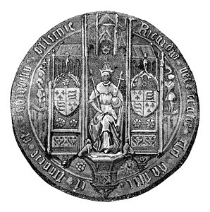 理查德三世的封印 古代雕刻背景图片