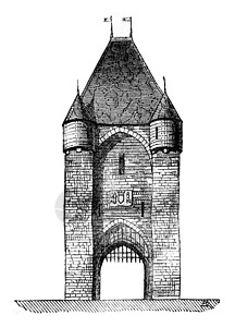 城门莫雷特 古典雕刻图片
