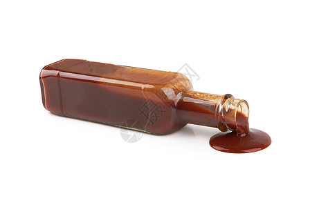 孤立的红酱红色瓶子味道产品白色调味品玻璃食物胡椒辣椒图片