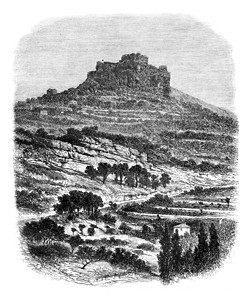 圣艾弗里克(阿维伦)附近Caylus岩石 古典图片