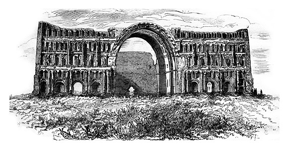 位于Ctesiphon的宫废墟图片